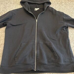 Black Zip-Up Hoodie